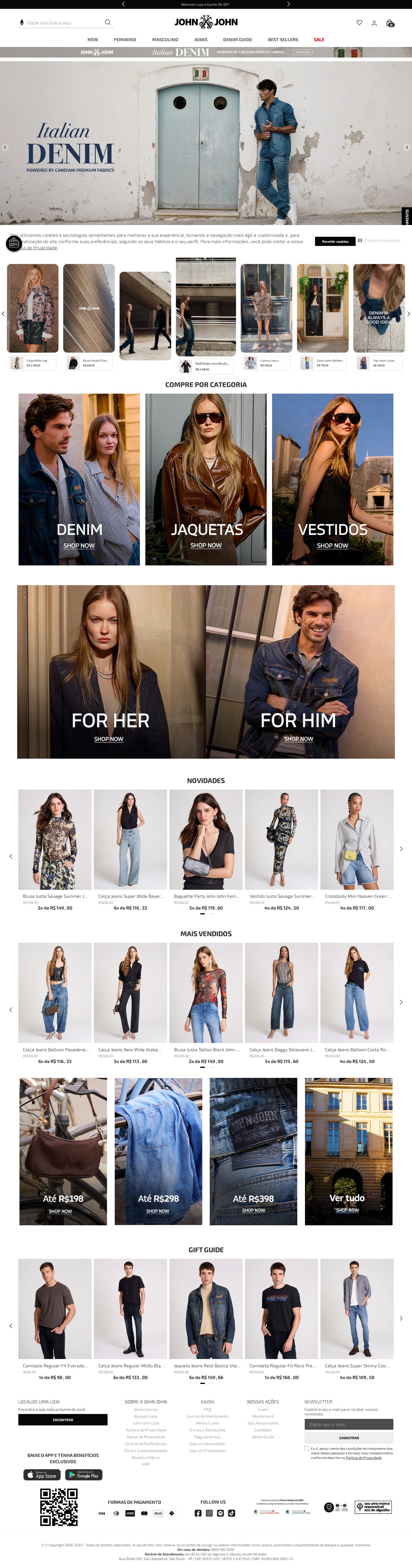 John John Denim — captura de tela
